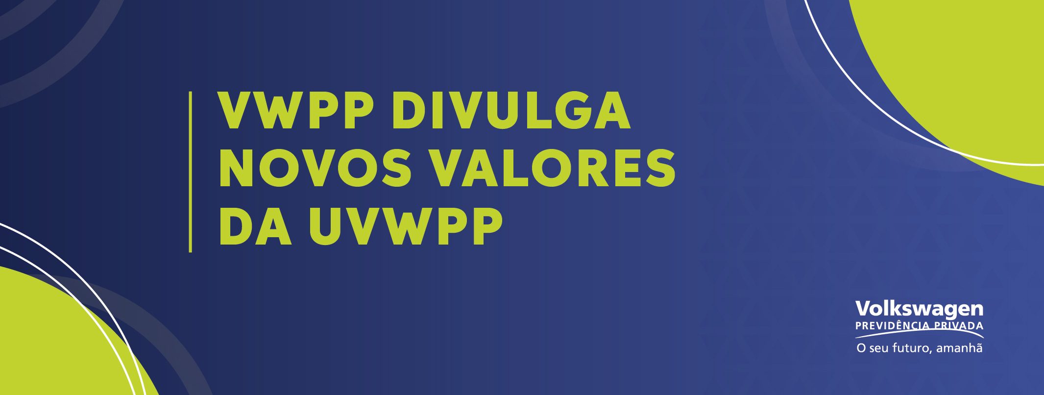 Novos valores UVWPP 2022