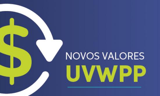 Novos valores da UVWPP em 2023